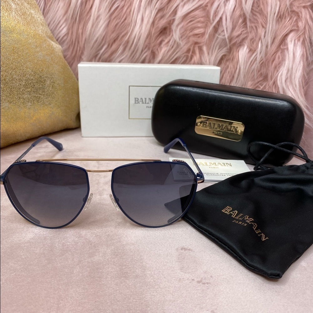 BALMAIN WOMEN'S AVIATOR SUNGLASSES